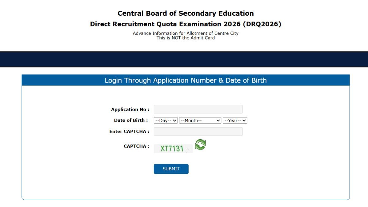 CBSE CBSE Group A, B, C Admit Card 2026 Out